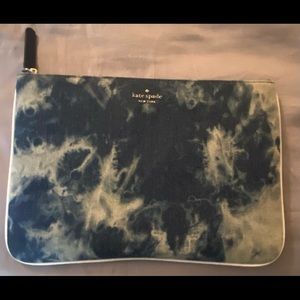 Kate spade denim tie dye pouch